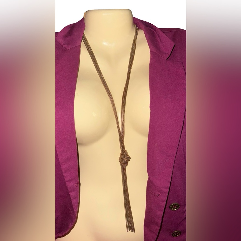 Y2k Elegant Gold Knot Necklace